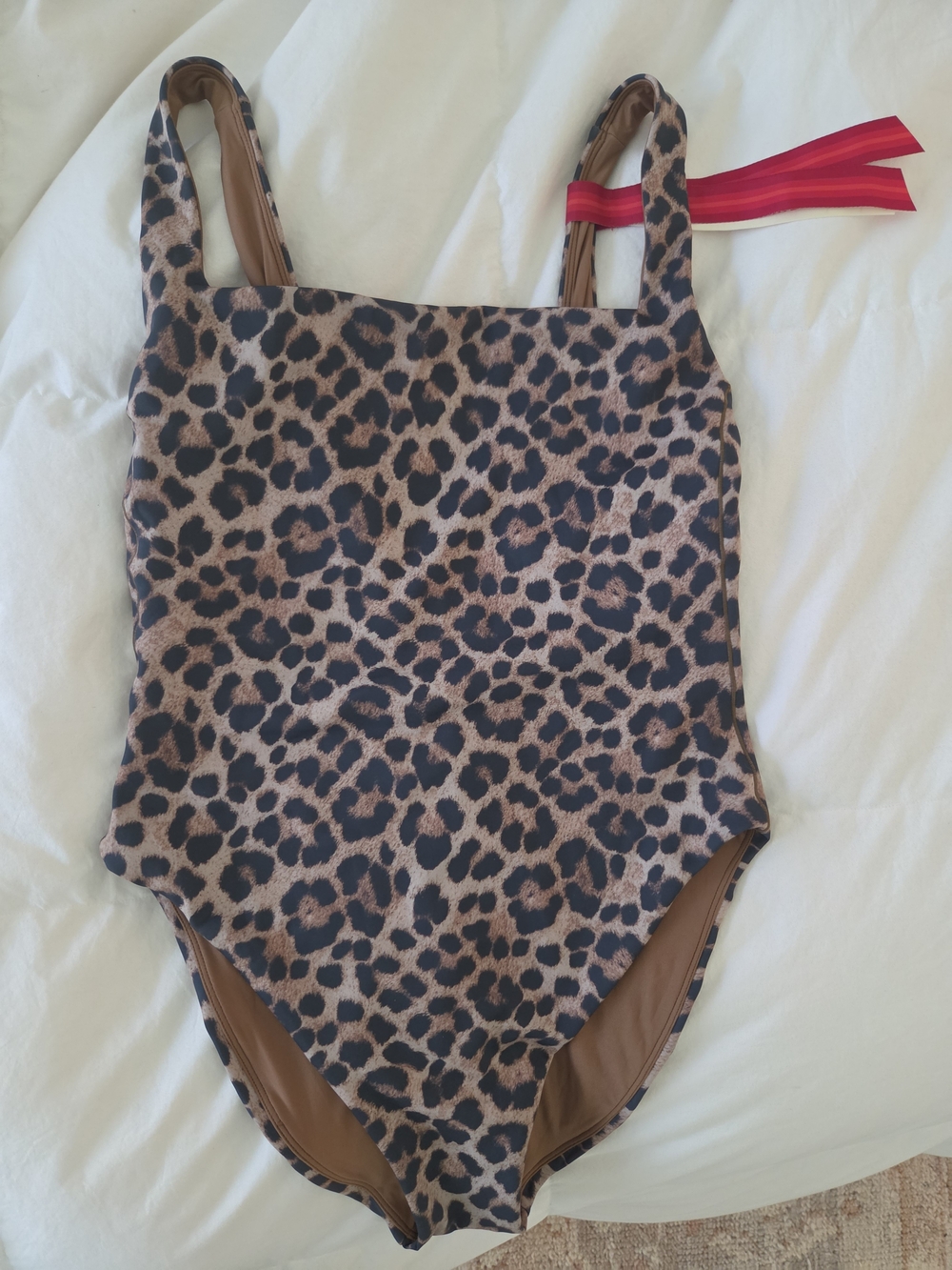Loeffler Randall x Left On Friday Leopard One Piece Swimsuit XL NWT